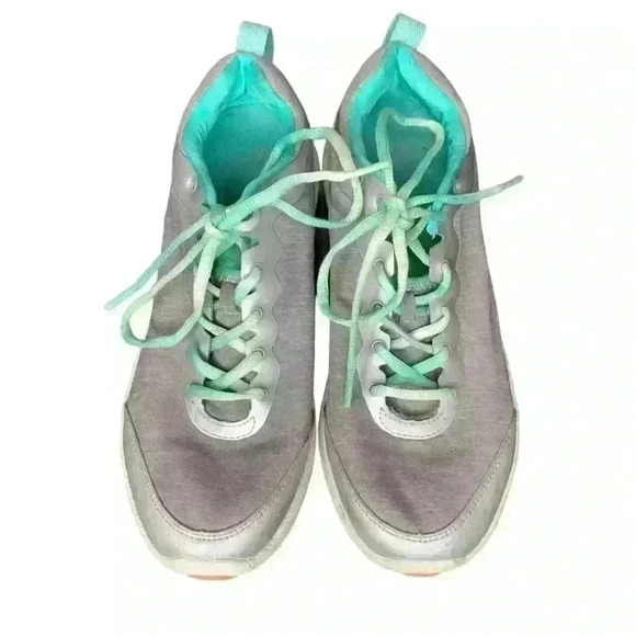 Vionic Agile Fyn 335FYN Gray & Aqua Women’s Sneakers Size 9 - Picture 2 of 6